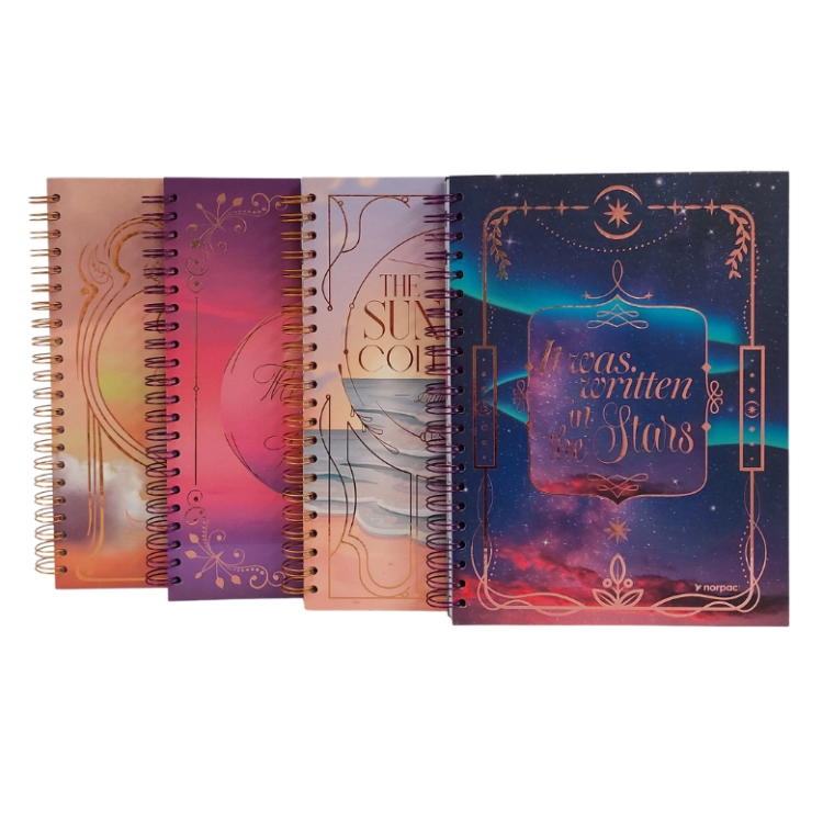 Cuaderno con Espiral Norpac Removible Fantasy Dreams A5 90 Hojas Punto Guia y Lisas Art.C181MG